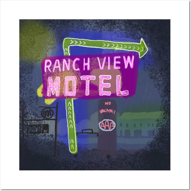 Motel Wall Art by MARKDONNELLYILLUSTRATION